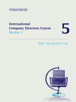 cover image of ICDC Module 5: Risk — the board’s role